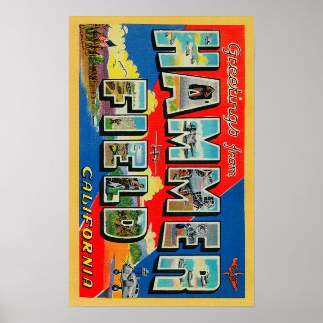 Hammer Field, California - Large Letter Scenes Poster (Front)