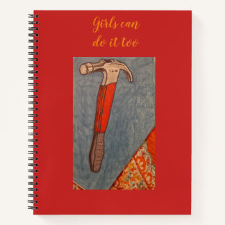 Hammer Girl Power Spiral Notebook
