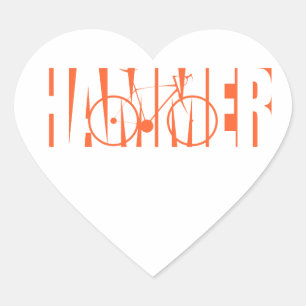 Hammer Heart Sticker