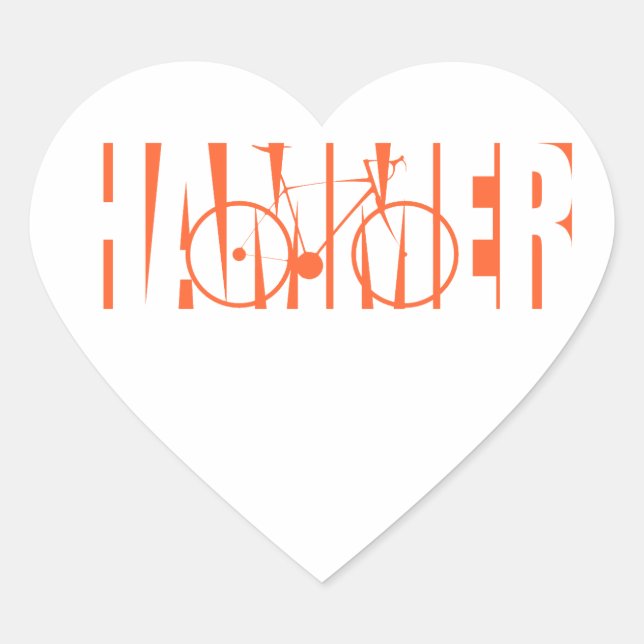 Hammer Heart Sticker (Front)