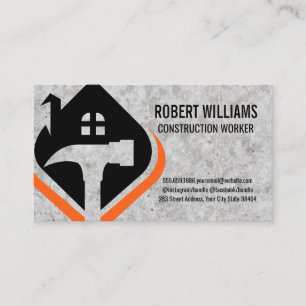 Hammer House Logo   Concrete Appointment Card