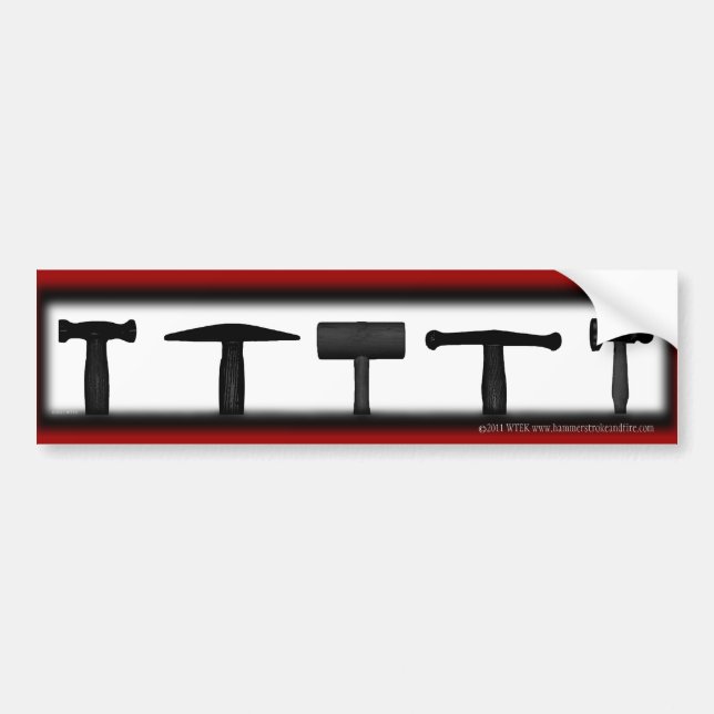 Hammer Shadows Bumpersticker Bumper Sticker (Front)