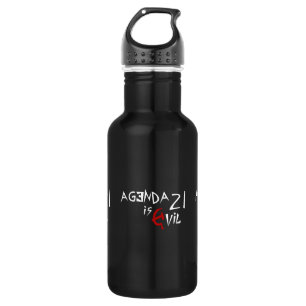 Hammer Sickle Agenda 21 is Evil 532 Ml Water Bottle