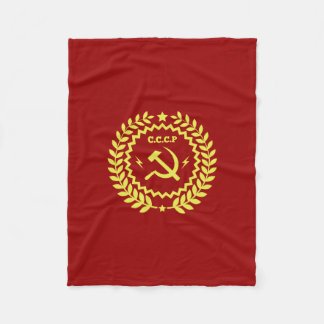 Hammer & Sickle CCCP Badge Blankets