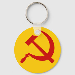Hammer & sickle (red) keychain