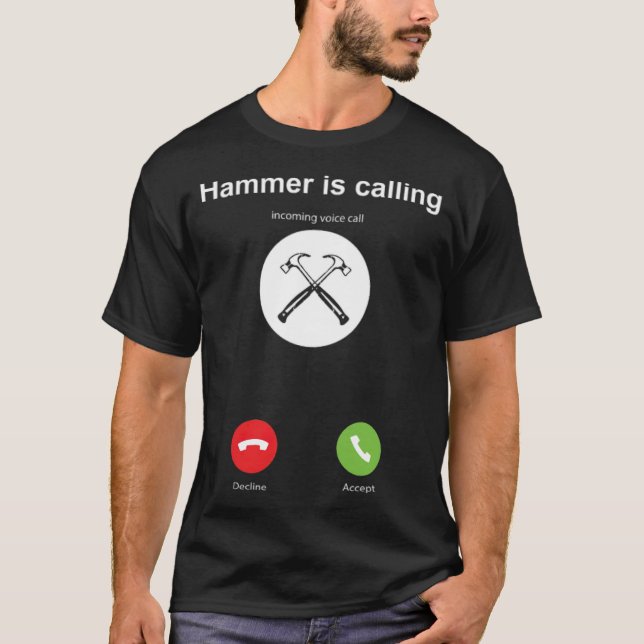 Hammer smartphone is truck boy shirt 8th ecavator  (Front)