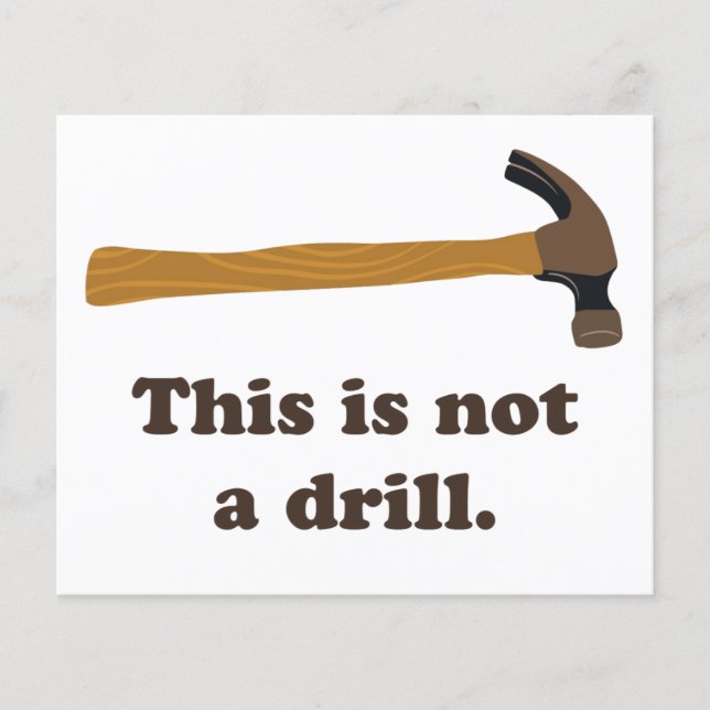 Hammer - This is Not a Drill Flyer (Front)