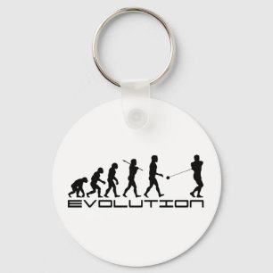 Hammer Throw Sport Evolution Art Key Ring