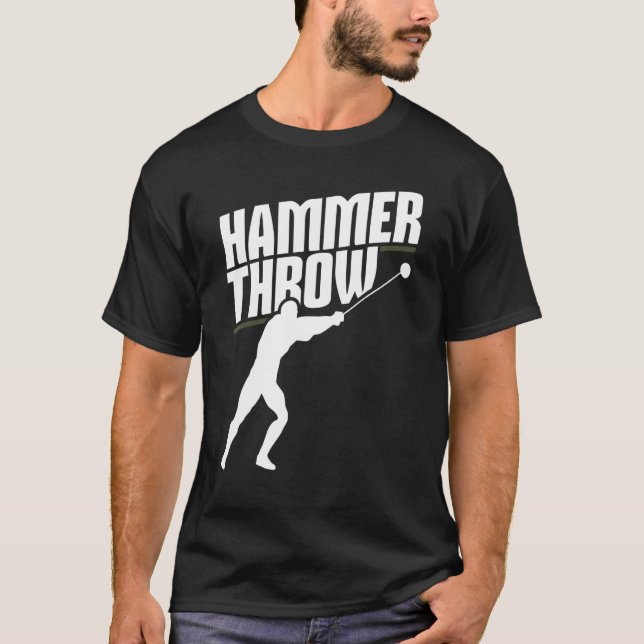 Hammer Throwing Throw Thrower Track Field Athletic T-Shirt (Front)