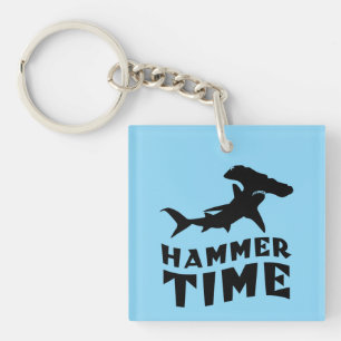 Hammer Time   Design For Hammerhead Shark Lovers Key Ring