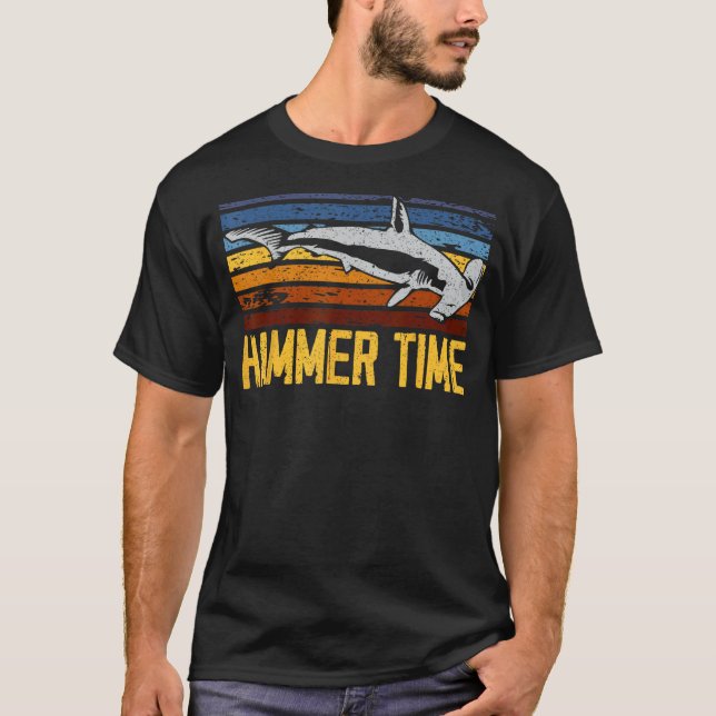 Hammer Time Hammerhead Shark Marine Biology Animal T-Shirt (Front)