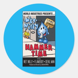 Hammer Time World Industries Classic Round Sticker