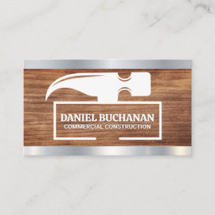 Hammer   Wood and Metal Business Card