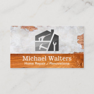 Hammer Wrench Drill   Home Repairman Business Card