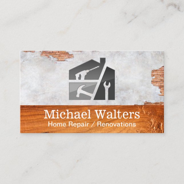 Hammer Wrench Drill | Home Repairman Business Card (Front)