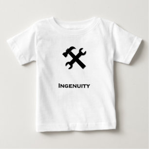 Hammer Wrench Ingenuity black Baby T-Shirt