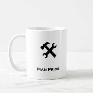 Hammer Wrench Man Pride black Coffee Mug