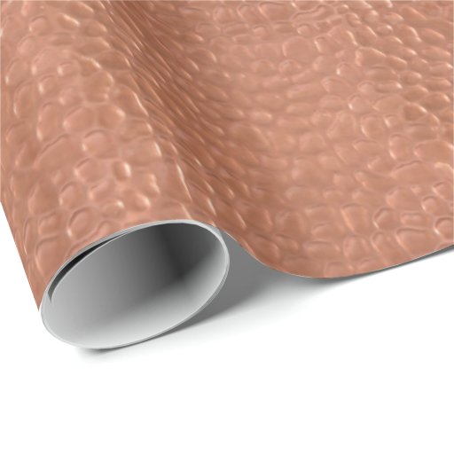 Image of Hammered copper-look design Wrapping Paper