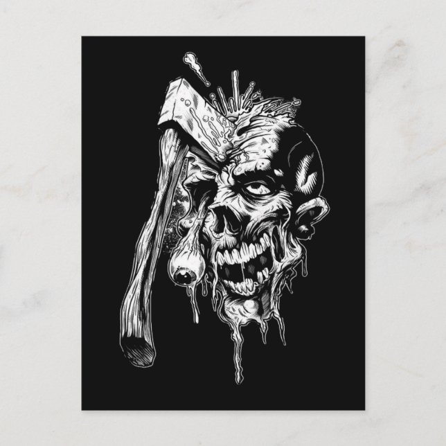 Hammered Skull Postcard (Front)