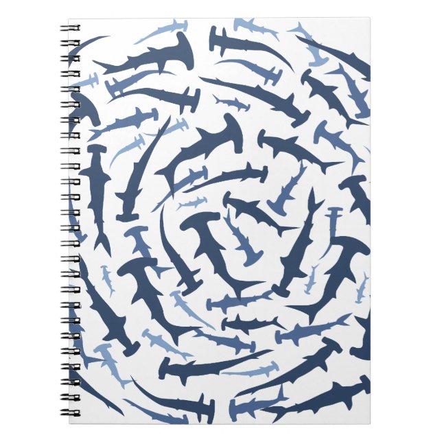hammerhai hammerhead shark scuba diving notebook (Front)