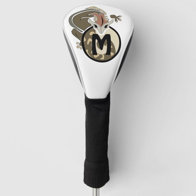 Hammerhead Salamander Monogram Golf Head Cover (Front)