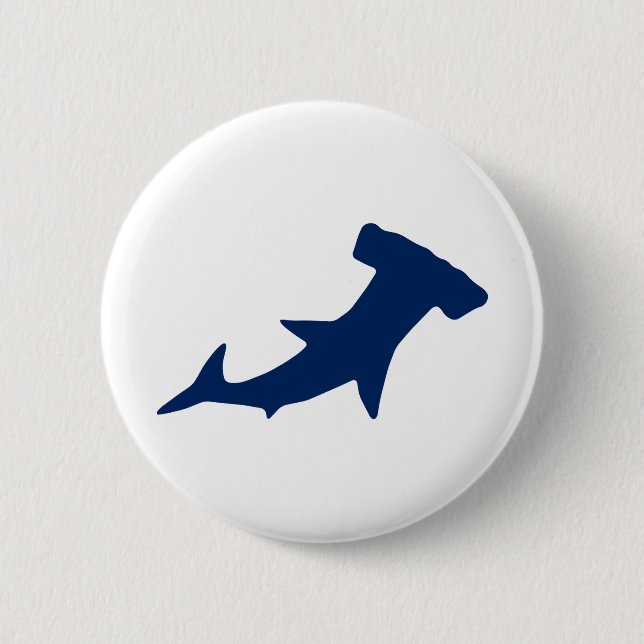 Hammerhead Shark 6 Cm Round Badge (Front)