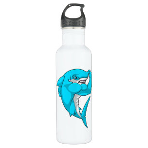 Hammerhead shark as Bodybuilder at Bodybuilding 710 Ml Water Bottle