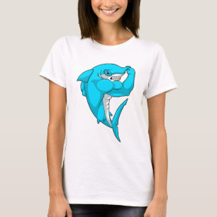 Hammerhead shark as Bodybuilder at Bodybuilding T-Shirt