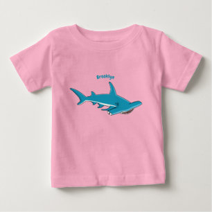 Hammerhead shark cartoon illustration baby T-Shirt
