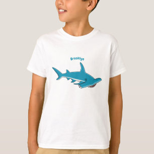 Hammerhead shark cartoon illustration T-Shirt