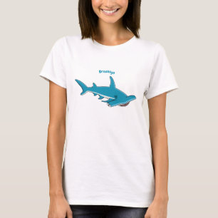 Hammerhead shark cartoon illustration T-Shirt