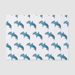 Hammerhead shark cartoon illustration tissue paper