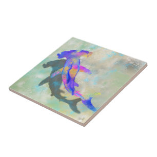 Hammerhead Shark Ceramic Tile Painting