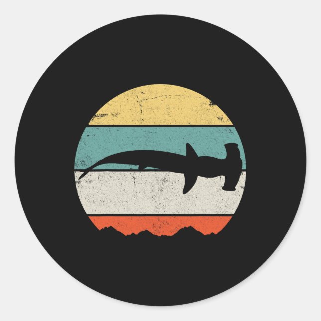 Hammerhead Shark  Classic Round Sticker (Front)