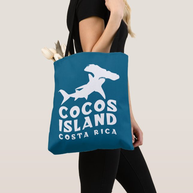 Hammerhead Shark Cocos Island Tote Bag (Close Up)