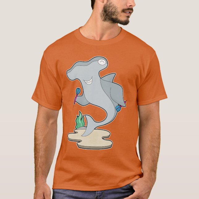 Hammerhead shark Darts Dart T-Shirt (Front)