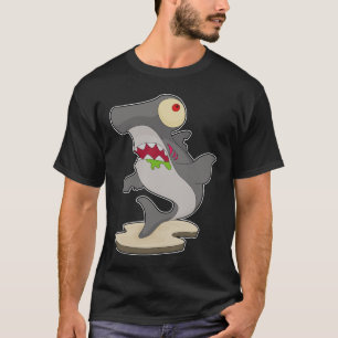 Hammerhead shark Halloween Zombie T-Shirt