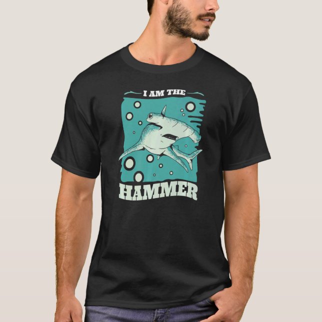 Hammerhead Shark Hammer Fish T-Shirt (Front)