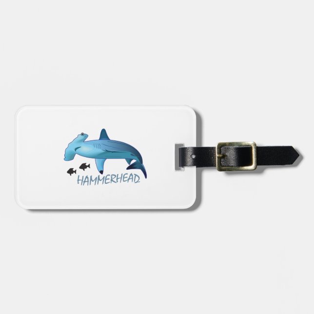HAMMERHEAD SHARK HAMMERHEAD LUGGAGE TAG (Front Horizontal)