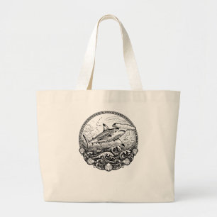hammerhead shark large tote bag