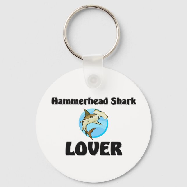 Hammerhead Shark Lover Key Ring (Front)