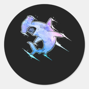 Hammerhead Shark Lover Marine Life hamer head Shar Classic Round Sticker