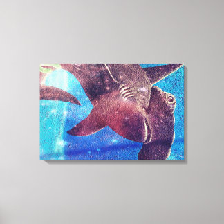 Hammerhead Shark Painting Canvas Print