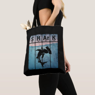 Hammerhead Shark Periodic Table Elements Chemistry Tote Bag