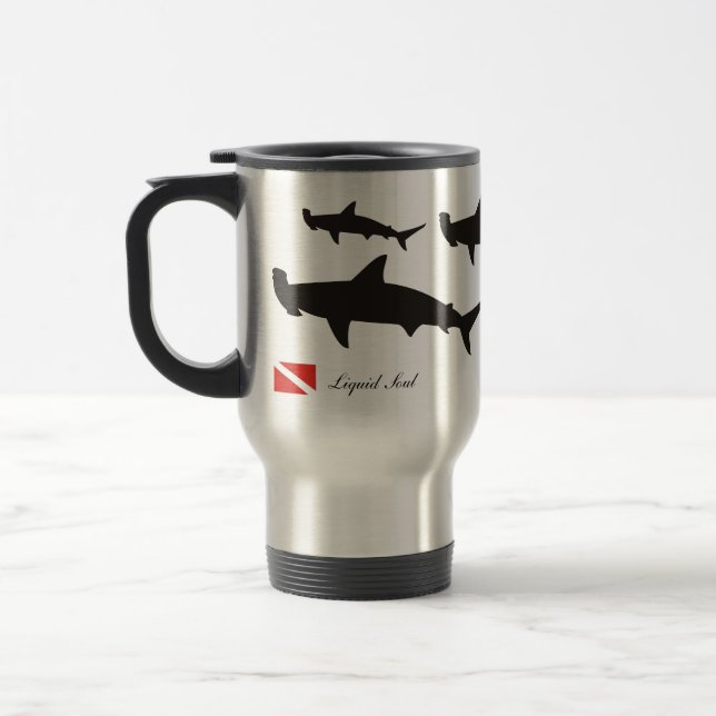 Hammerhead Shark - Travel Mug (Left)