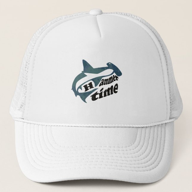 Hammerhead Shark Trucker Hat (Front)