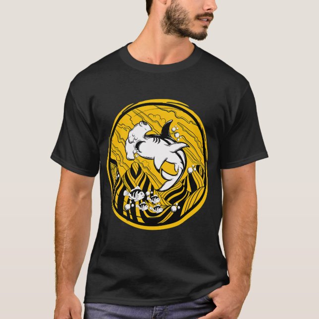 Hammerhead Shark World T-Shirt (Front)