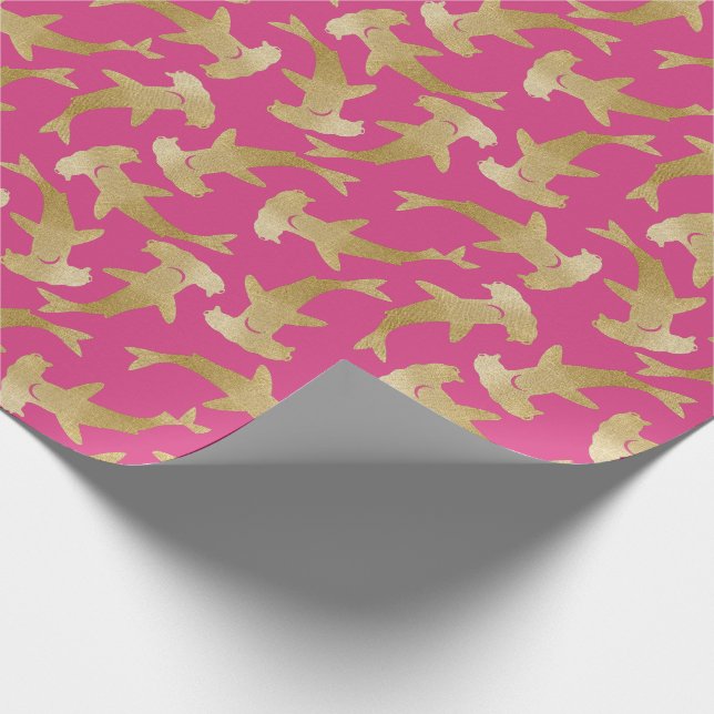 Hammerhead Shark  Wrapping Paper (Corner)