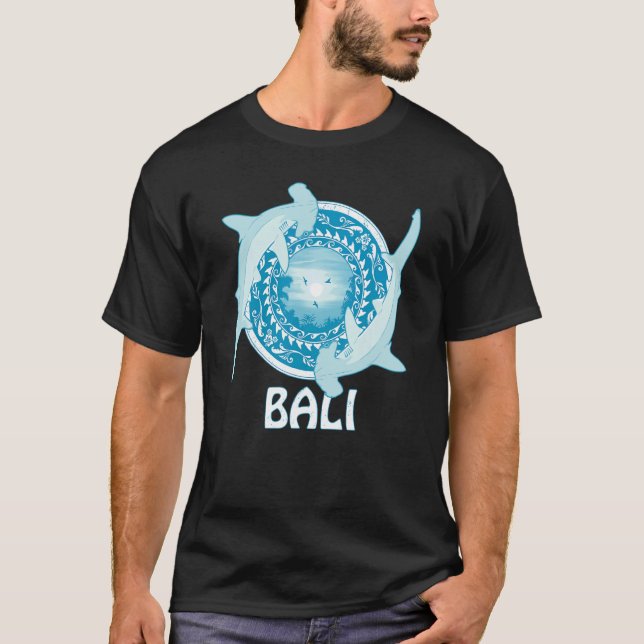 Hammerhead Sharks Dive Bali Indonesia T-Shirt (Front)
