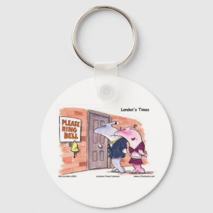 Hammerhead Sharks @ Door Funny Gifts Tees Etc Key Ring